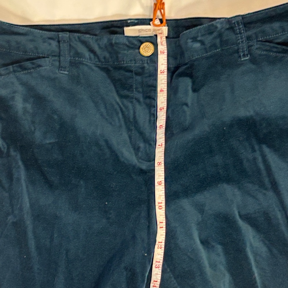 Chico's Navy Corduroy Trousers - Picture 3 of 5
